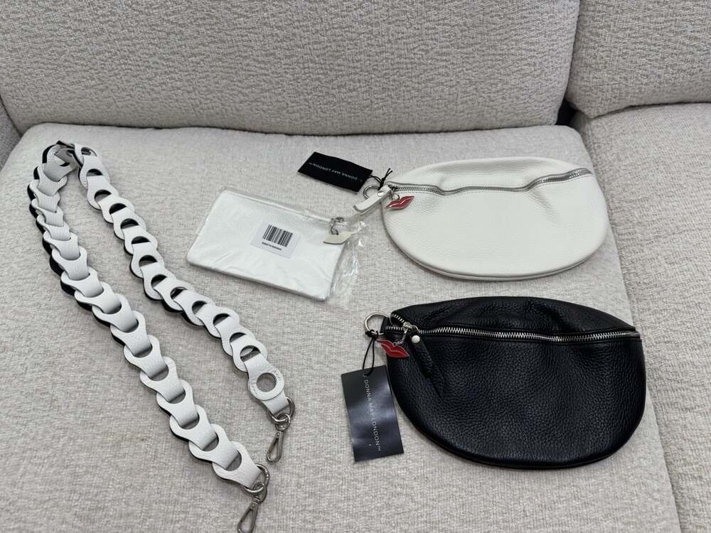 NWT Donna May London City Bag Set (2) Black “London” & White “Florence”